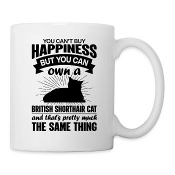 Can buy a British shorthair cat - Mug - white - Right