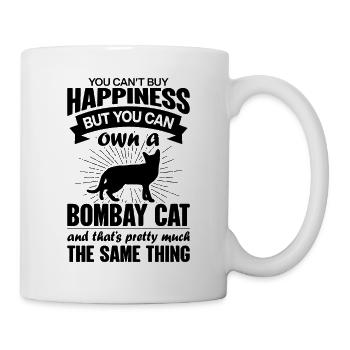 Kann Eine Bombay-Katze Kaufen - Tasse - Weiß - Rechts