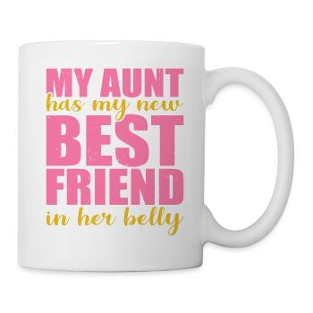 Ma tante a ma nouvelle meilleure amie dans le ventre 2 - Mug blanc - blanc - Droite