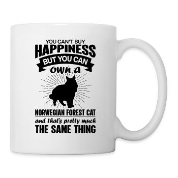 Kann Eine Norwegische Waldkatze Kaufen - Tasse - Weiß - Rechts