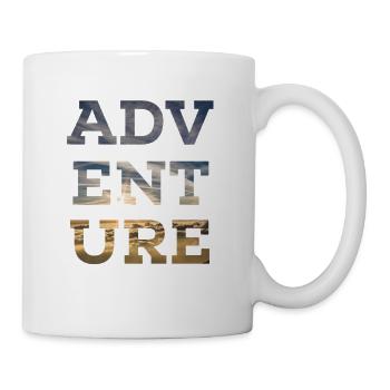 Adventure Natur Design Wildnis Freiheit Abenteuer - Tasse - Weiß - Rechts