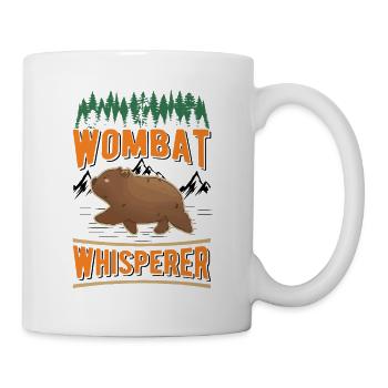 Wombat Flüsterer - Tasse - Weiß - Rechts