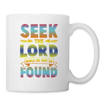 cherchez la bible de Dieu - Mug blanc - blanc - Droite