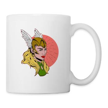 Valküre Valkyrie Viking Warrior Mme Viking - Mug blanc - blanc - Droite