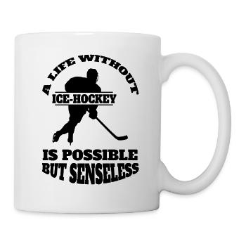 Eishockey Geschenk Eishockeyteam Wintersport - Tasse - Weiß - Rechts