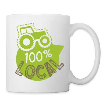 producteur 100% local, magasin producteurs - Mug blanc - blanc - Droite