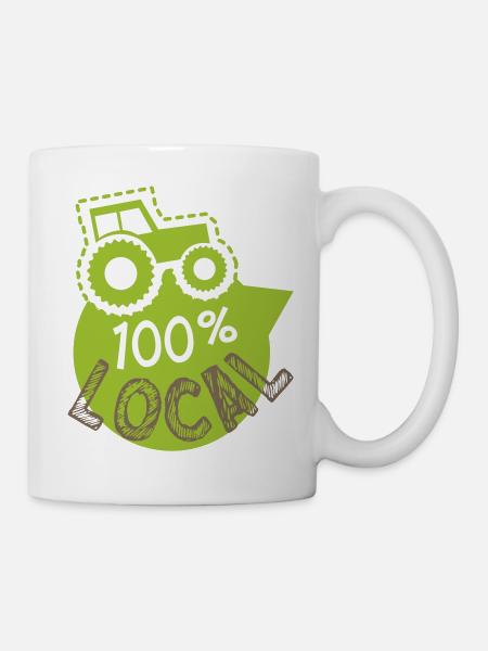 producteur 100% local, magasin producteurs - Mug blanc - blanc