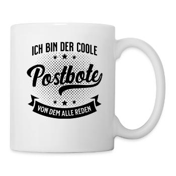Postbote Briefträger Zusteller Postler Geschenk - Tasse - Weiß - Rechts