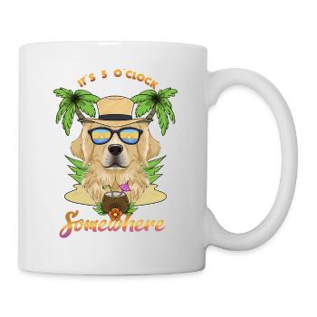 It Is 5 OClock Somewhere Drinking Golden - Mug - white - Right