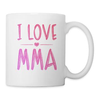 Ich liebe Mma - Tasse - Weiß - Rechts