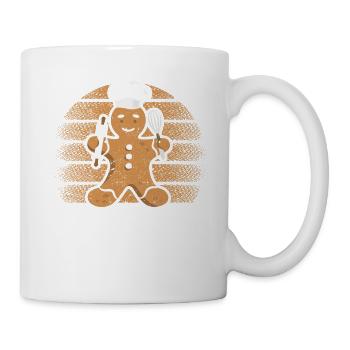 Gingerbread Man Boulangerie de Noël Drôle Cuit au four - Mug blanc - blanc - Droite