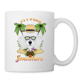 It Is 5 OClock Somewhere Drinking Poodle - Mug - white - Right
