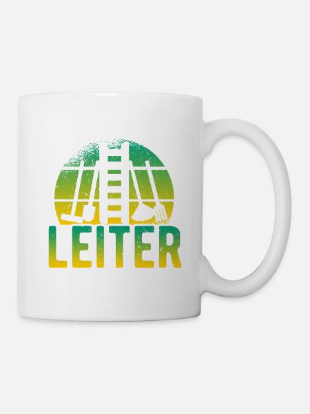 Rechenzentrumsleiter Rechen & Leiter Garten - Tasse - Weiß