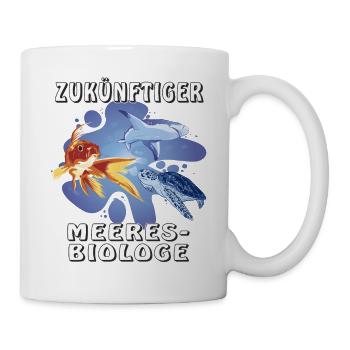 ZUKÜNFTIGER MEERESBIOLOGE - Tasse - Weiß - Rechts