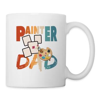 Painter Dad Artist Design for Father's Day - Mug - white - Right