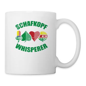 Schafkopf Whisperer Kartenspiel Spielkarte - Tasse - Weiß - Rechts