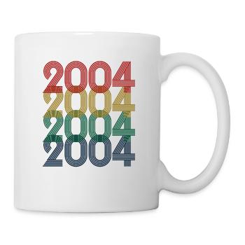 2004 Jahrgang 20. Geburtstag Männer Frauen 20 Jahre - Tasse - Weiß - Rechts