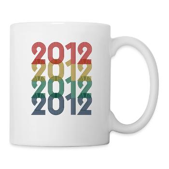 Cool Retro 2012, 11 Jahre alt, Kinder zum 11. Geburtstag - Tasse - Weiß - Rechts