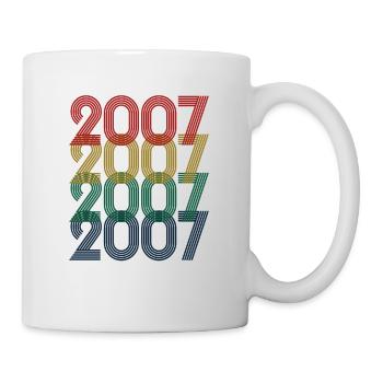 Cool Retro 2007, 16 ans, 16e anniversaire Ados - Mug blanc - blanc - Droite