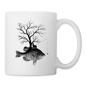 Arbre graphique - Fish Bluegill - Mug blanc - blanc - Droite