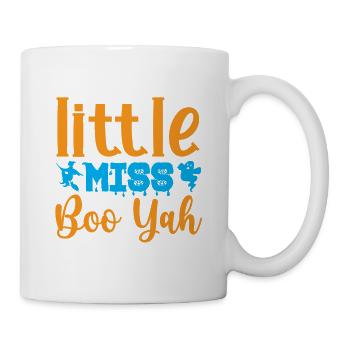 Little Miss Boo Yah - Halloween-Humor - Tasse - Weiß - Rechts