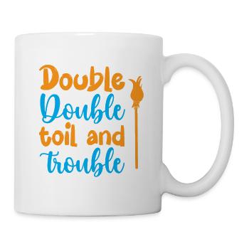 Doppelte doppelte Mühe und Mühe - Halloween - Tasse - Weiß - Rechts