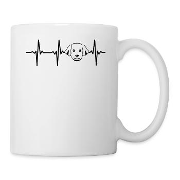 Hundegesicht Hundehalter Hundeliebhaber - Dog Hear - Tasse - Weiß - Rechts