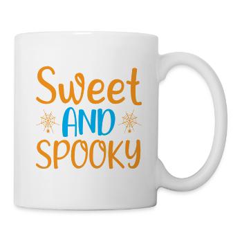 Sweet and spooky - halloween humor - Mug - white - Right