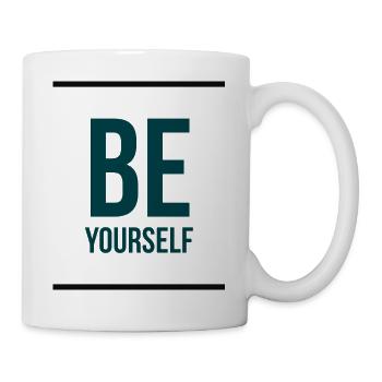 Be yourself - Tasse - Weiß - Rechts