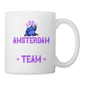 Équipe de consommation d’alcool d’Amsterdam - Mug blanc - blanc - Droite