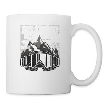 Bildung Ist Wichtig Skifahren Ist Wichtiger - Tasse - Weiß - Rechts