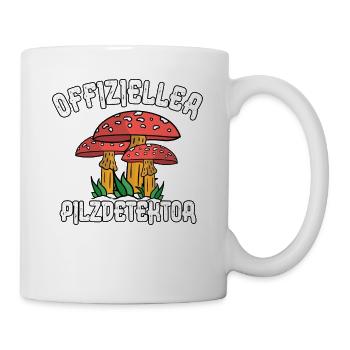 Pilzsammler Pilz Sucher - Tasse - Weiß - Rechts