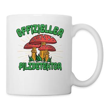 Pilzsammler Pilz Sucher - Tasse - Weiß - Rechts