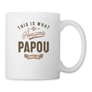 So sieht ein fantastischer Papou aus - Tasse - Weiß - Rechts