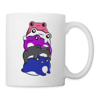 Genderfluid Pride Frog Pile Gender Fluid Flag - Mug - white - Right