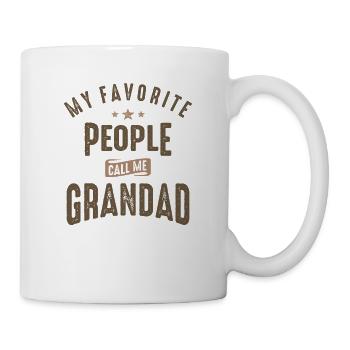 Meine Lieblingsleute nennen mich Großvater - Tasse - Weiß - Rechts