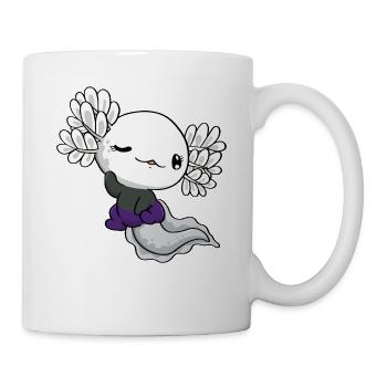Demisexual Pride Kawaii Axolotl Demisexuelle Fl - Mug blanc - blanc - Droite