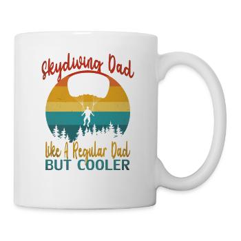 skydiving dad like a regular dad but cooler - Mug - white - Right