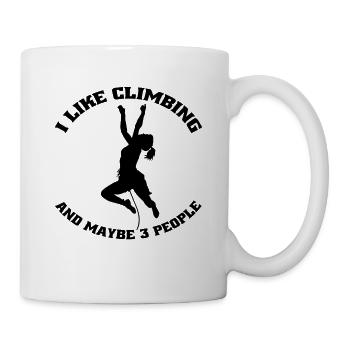 Climbing Mrs. Bouldering Girls Hiking Mountaineering - Mug - white - Right