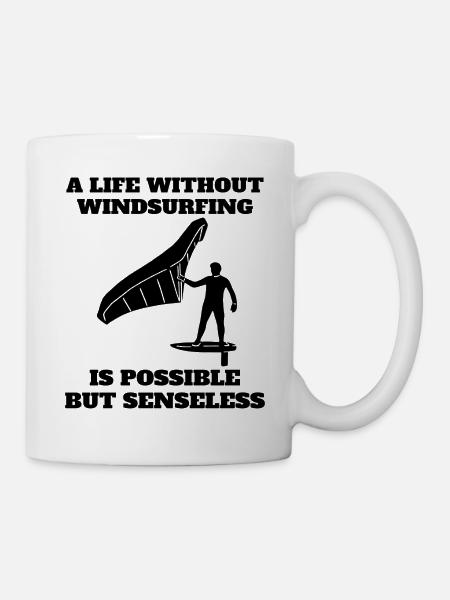 Windsurfer Gift Windsurfing Surfing Kitesurfer - Mug - white