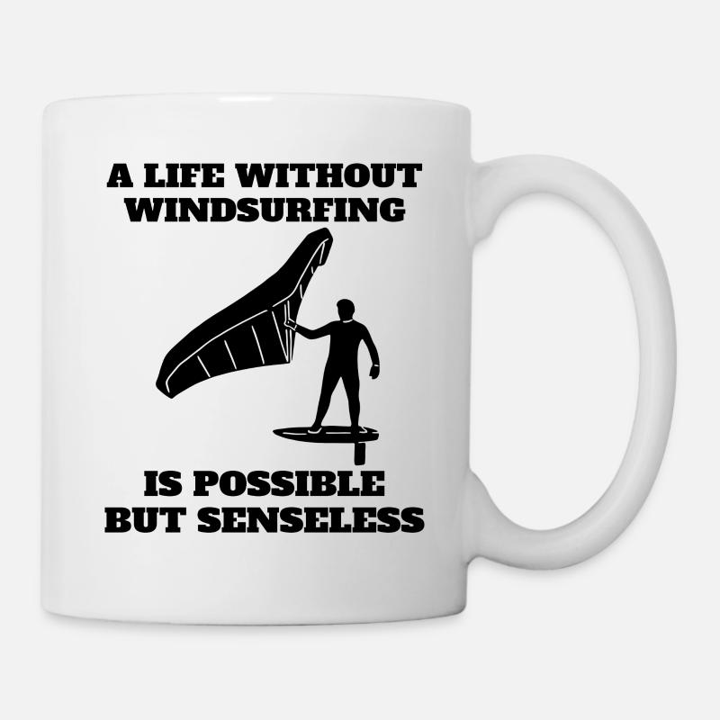 Windsurfer Gift Windsurfing Surfing Kitesurfer - Mug - white