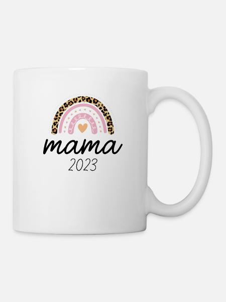 Werdende Mama 2023 Schwangerschaft verkünden - Tasse - Weiß