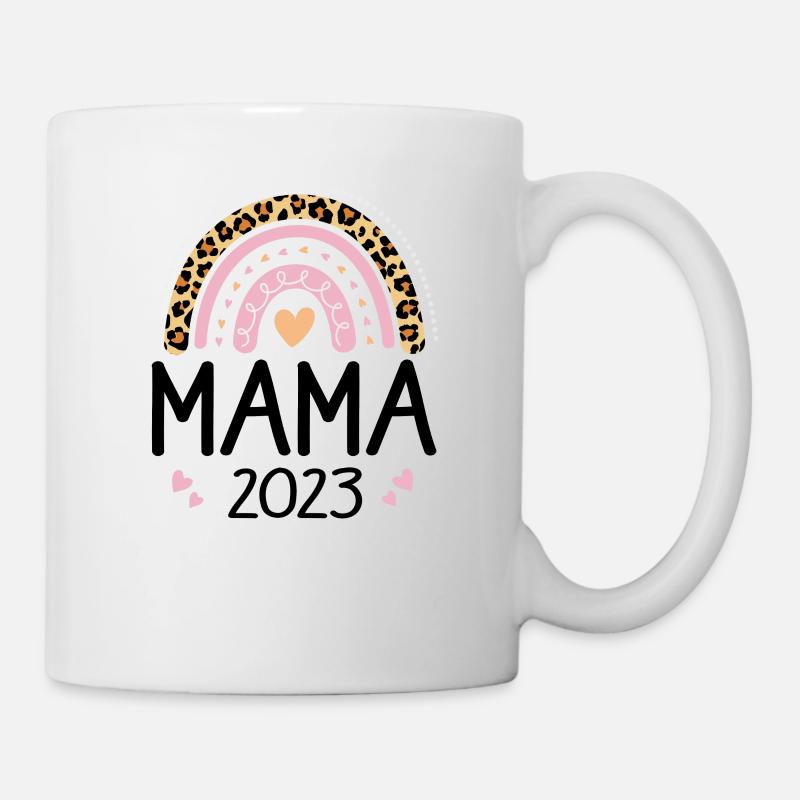 Werdende Mama 2023 Schwangerschaft verkünden - Tasse - Weiß