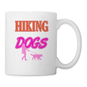 Hiking & Dogs Is My Kind Of Day Retro Hiker Tea - Mug - white - Right