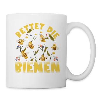 Rettet die Bienen Imker süßes Biene und Bienen - Tasse - Weiß - Rechts