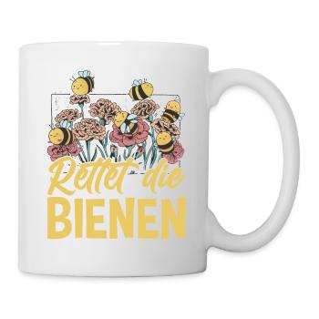 Rettet die Bienen Imker süßes Biene und Bienen - Tasse - Weiß - Rechts