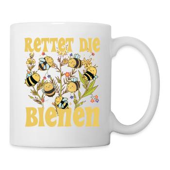 Rettet die Bienen Imker süßes Biene und Bienen - Tasse - Weiß - Rechts