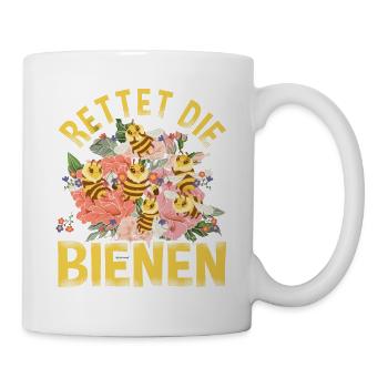 Rettet die Bienen Imker süßes Biene und Bienen - Tasse - Weiß - Rechts