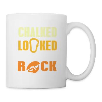 Chalked Locked & Ready To Rock Cool Bouldering - Mug - white - Right