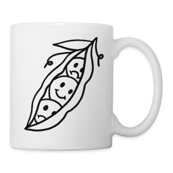 Erbsen - Tasse - Weiß - Rechts